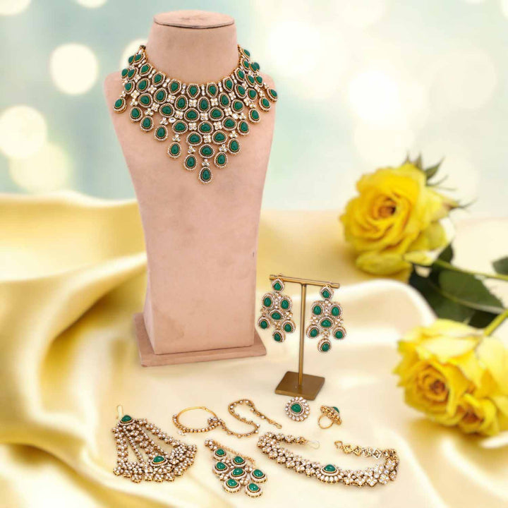 Jade Madhura Semi-Bridal Jewellery Set