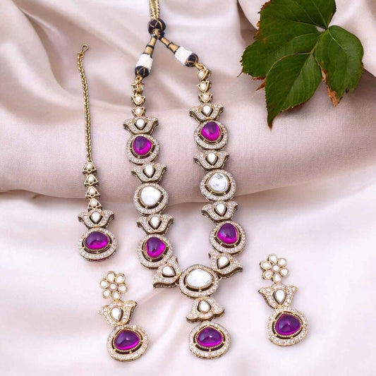 Purple Kirsty Victorian Jewellery Set- New Arrival